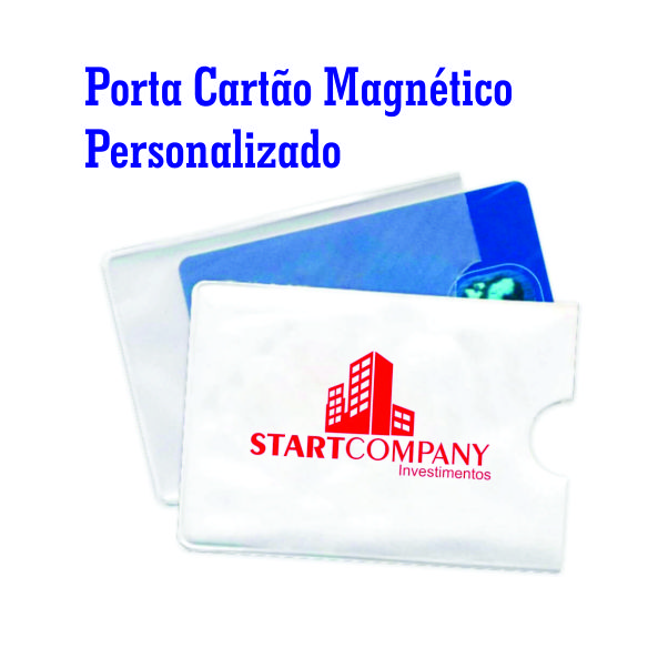1000 porta cartão magnético personalizado