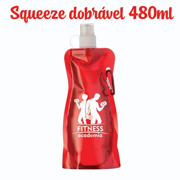 100 Squeeze dobrável academia 480 ml