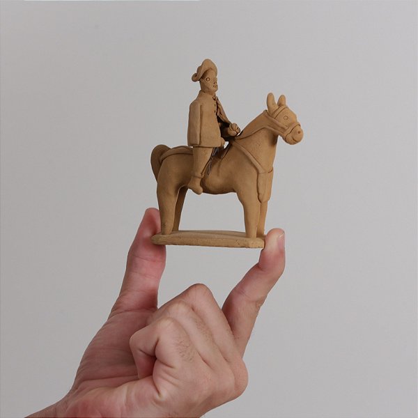 Miniatura "Vaqueiro a cavalo"