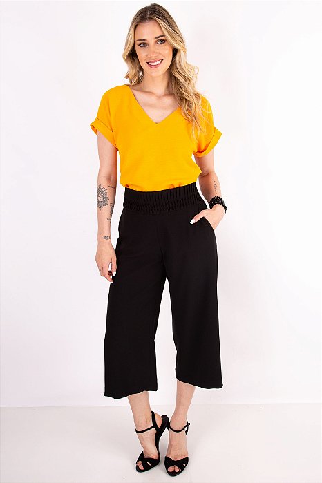 CALÇA PANTACOURT MARIA CLARA PRETO