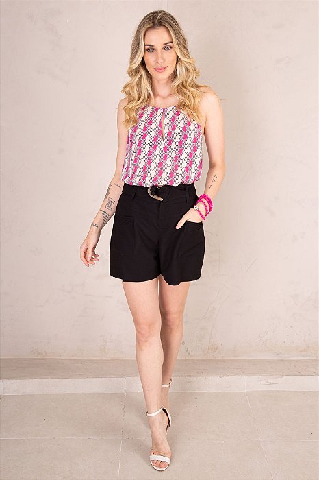 SHORT PIETRA PRETO