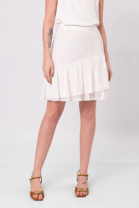 SAIA CURTA MEG OFF WHITE