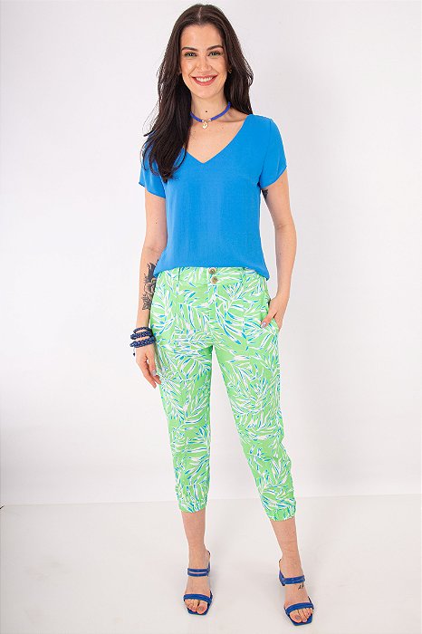 CALÇA JOGGER SUELI ESTAMPADA