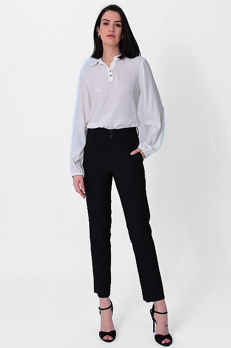 CALÇA CREPE PRETO MAYA