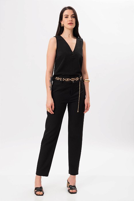 CALÇA CREPE PRETO LAURA