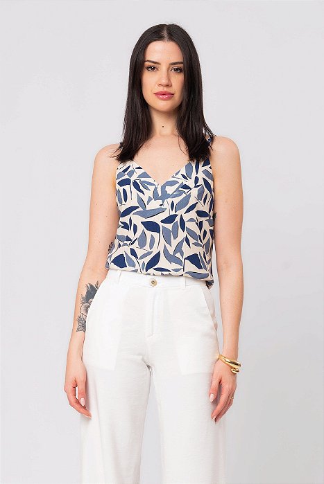 REGATA ESTAMPADA NATURAL BLUE