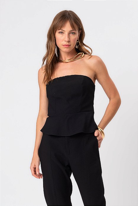 BLUSA SEM MANGA PRETO NEW MARY