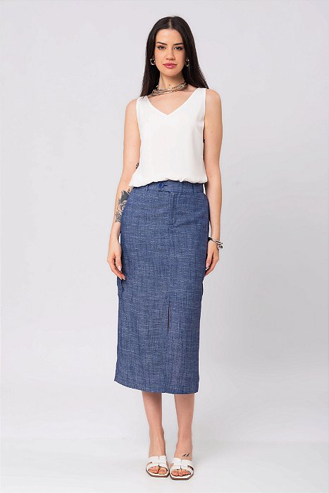 SAIA MIDI AZUL TATY