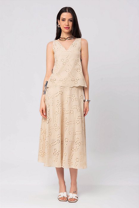 SAIA MIDI LAISE NATURAL HELENA