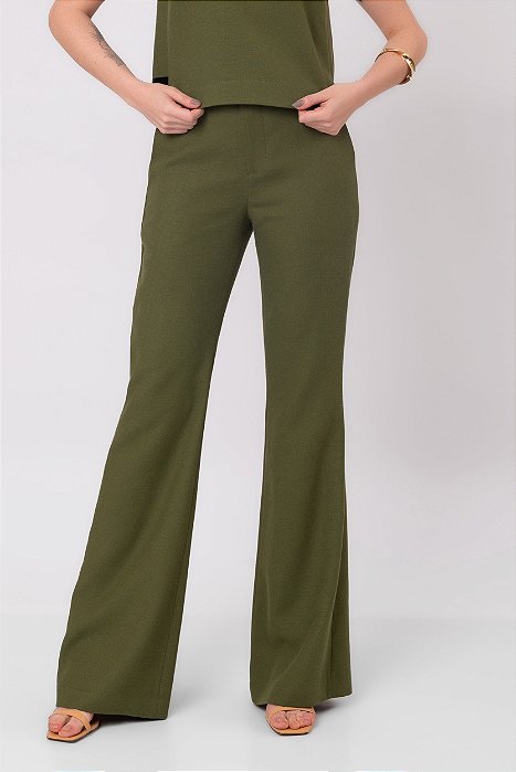 CALÇA FLARE MARIANA INTENSE GREEN