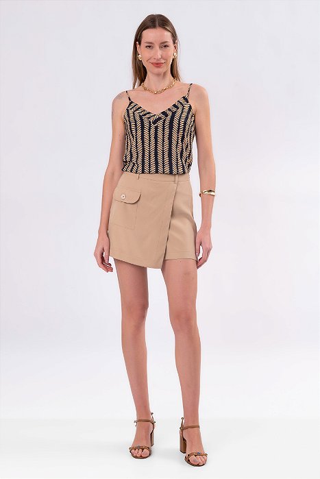 SHORT SAIA LAURA BEGE