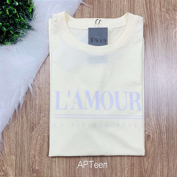 T-Shirt max feminina teen básica Lamour Tamanho P