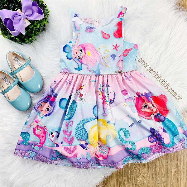 vestido mon sucre sereia