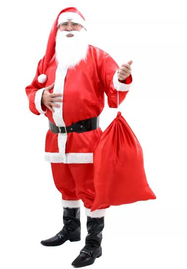 roupa papai noel adulto