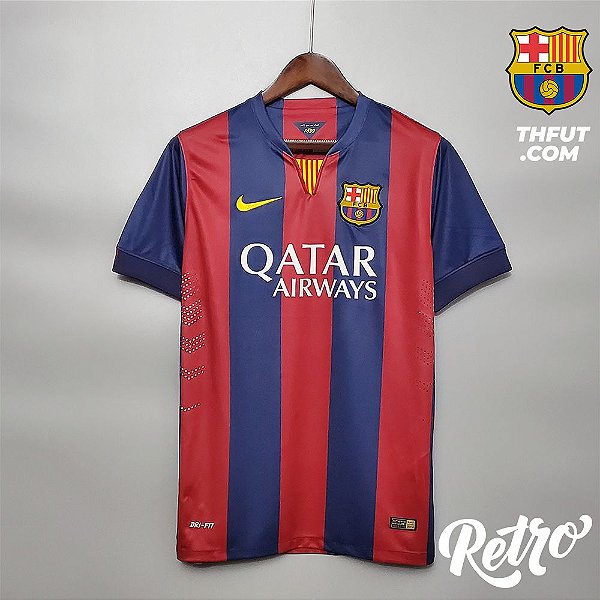 camisa retro do barcelona