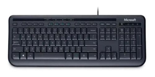 Teclado Com fio Wired Keyboard 600 Usb Preto - Microsoft