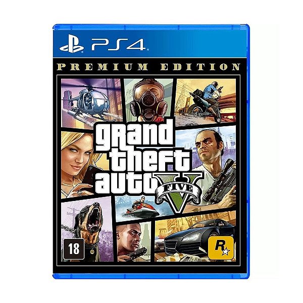 Jogo GTA V (Premium Edition) - PS4 Mídia Física