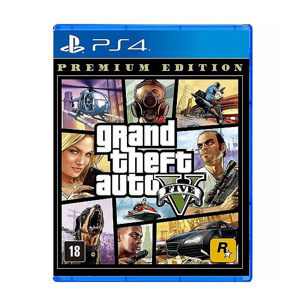 gta 5 para ps4 em mídia digital