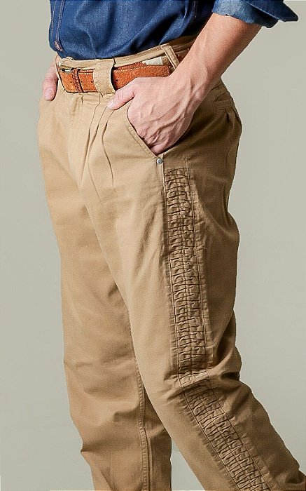 Bombacha Masculina c/ Favos - 25709 - Cor Café c/ Leite