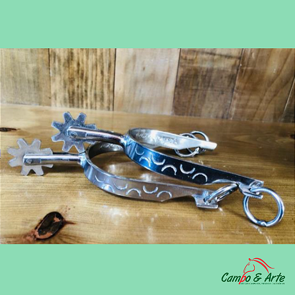 Espora Inox Simples - Roseta Quarto de Milha