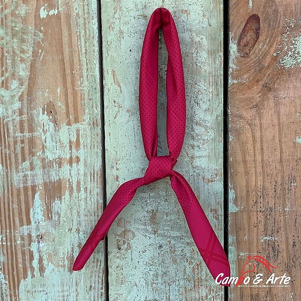 Lenço Carijó Vermelho c/ Detalhes