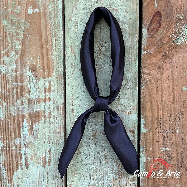 Lenço Liso Brilhoso Preto