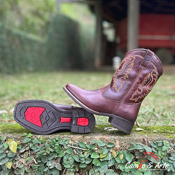 Bota Texana Café c/ Ziper