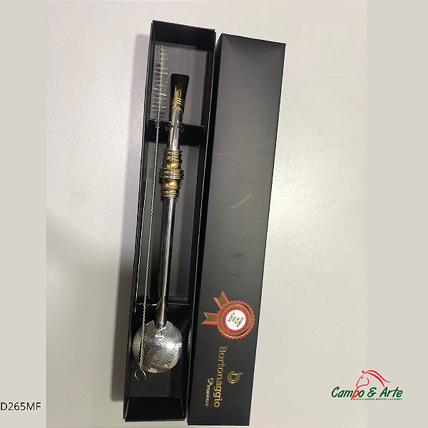 Bomba de Chimarrão Premium Aço Inox Mil Furos