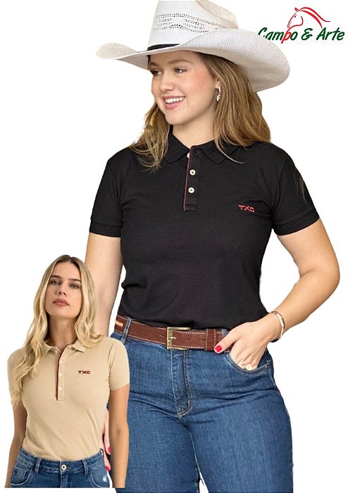 Polo Piquet Feminina