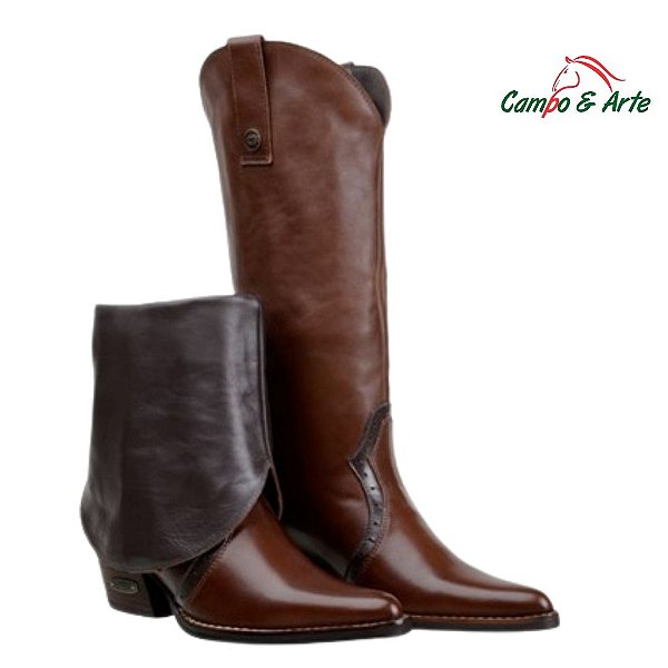 Bota Feminina Cano Alto Marrom