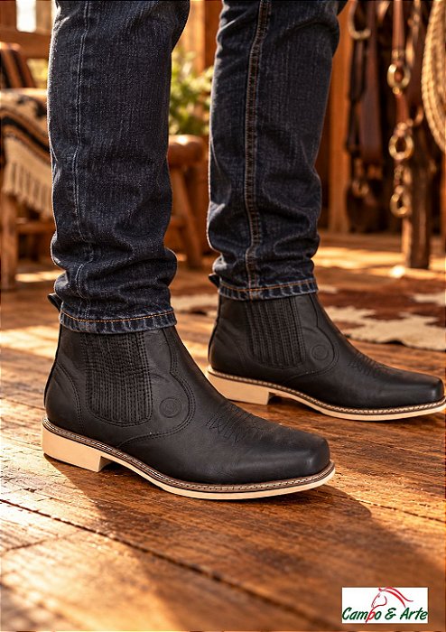 Botina Western preto - Capelli