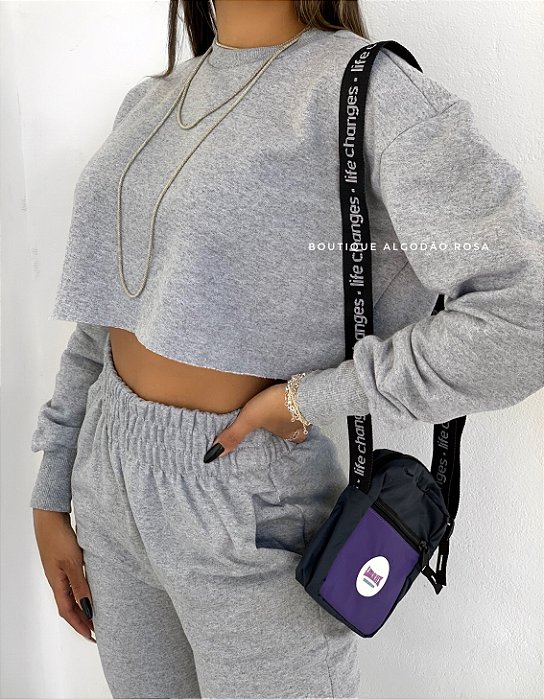 iciw cropped moletom com capuz