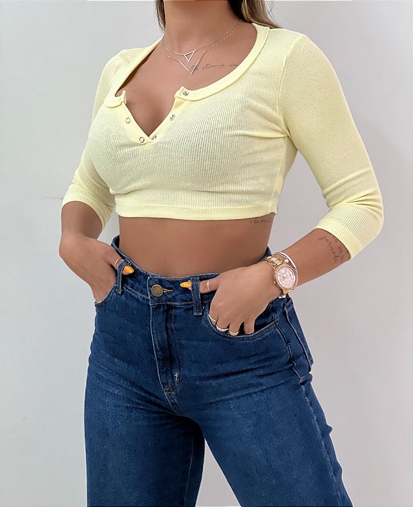 Cropped Louise Amarelo