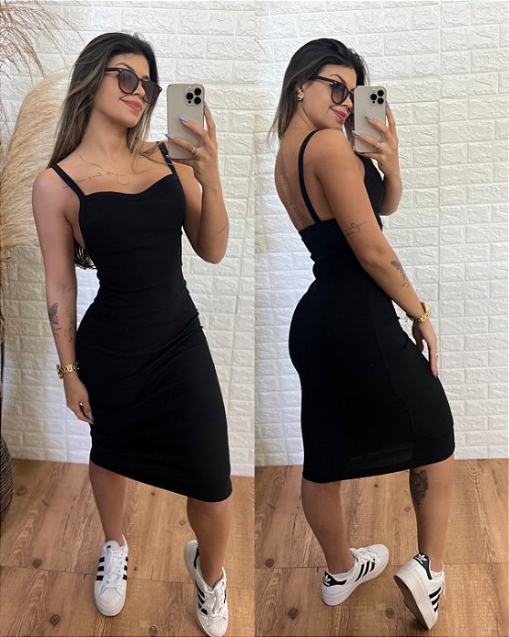 Vestido Cavado Preto