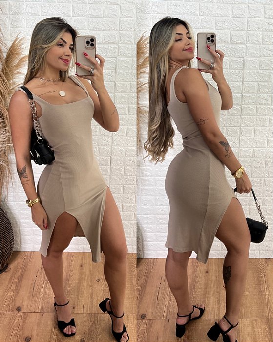 Vestido Luana Areia