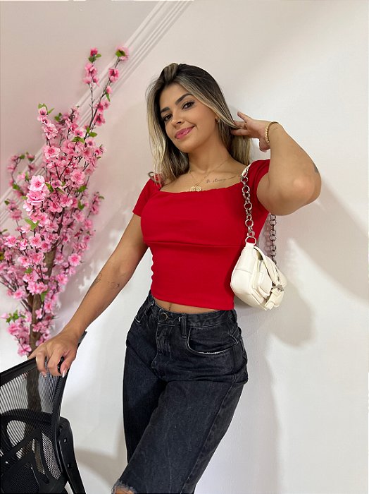 Cropped Amanda Vermelho