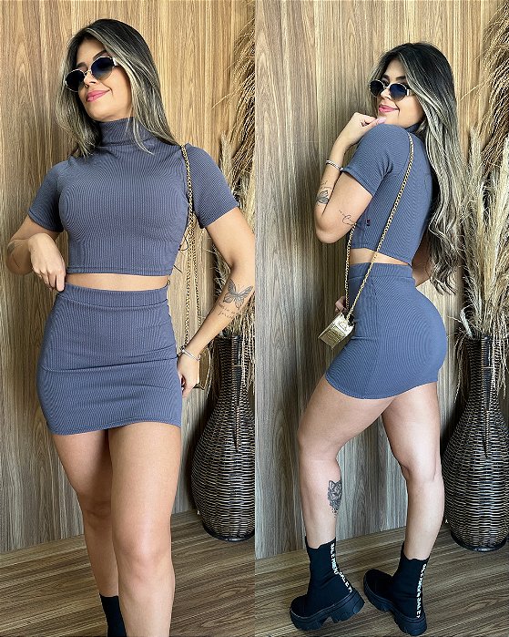 Conjunto Rayana Cinza
