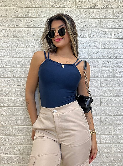 Body duas alças azul