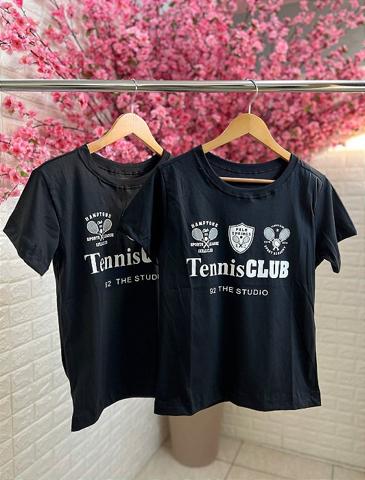 T-shirt Tennis Club Preta