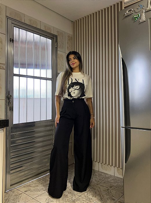 Calça MAX Pantalona Preta