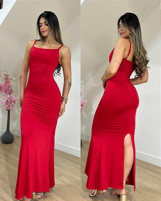 Vestido Sereia Vermelho