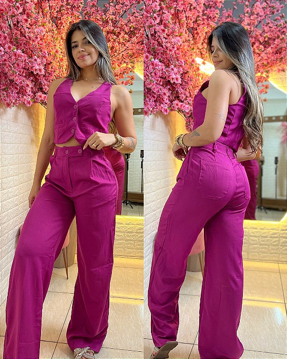 Conjunto Lana Fúcsia