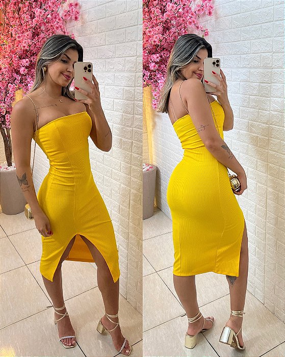 Vestido Cecília Amarelo
