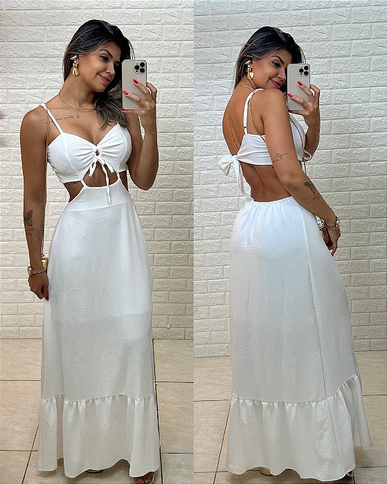 Vestido Kristie Branco