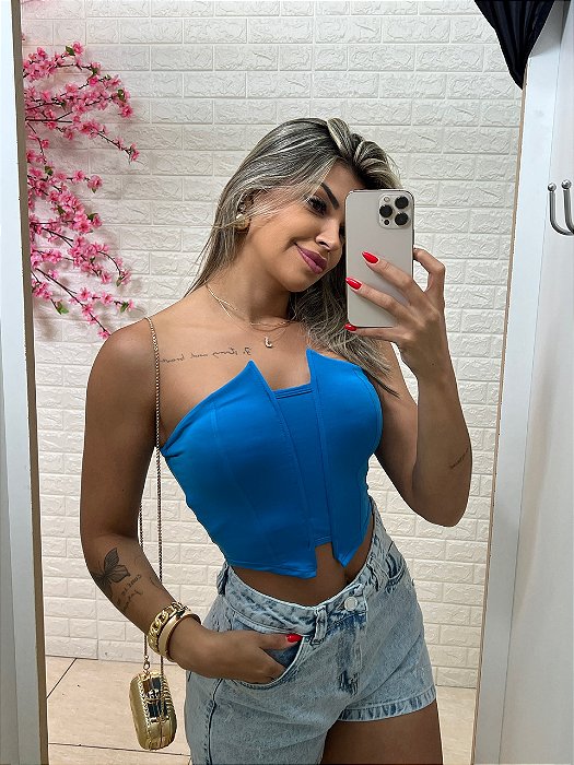 Cropped Michele Azul