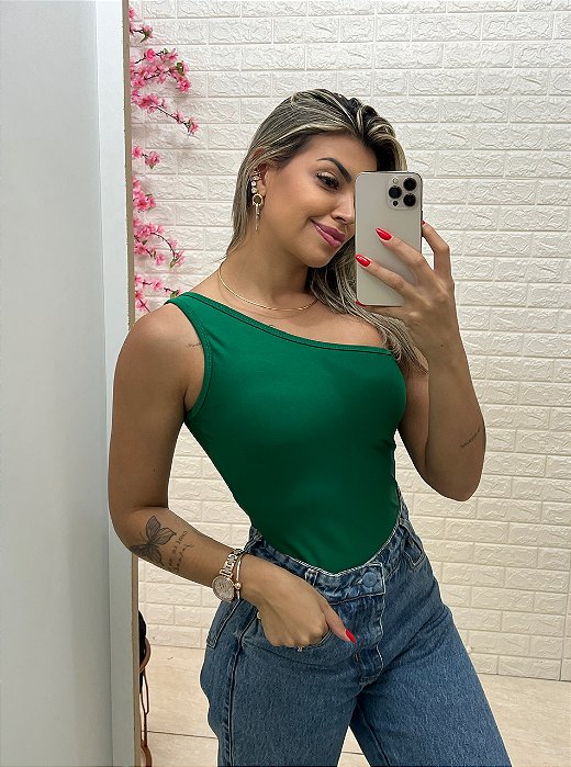 Body Alça Única Verde
