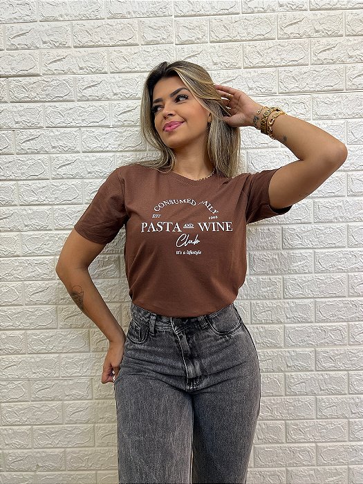 T-shirt Pasta and Wine