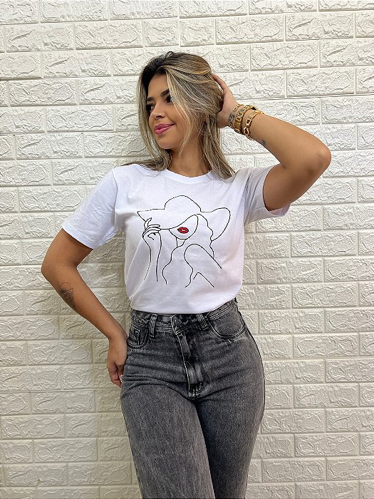 T-shirt Mulher Chapéu