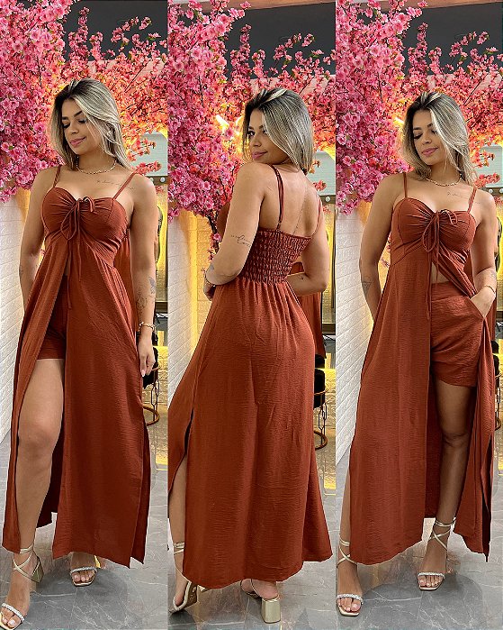 Conjunto Mercy Marrom