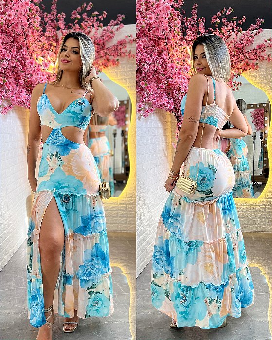 Vestido Brenda Azul